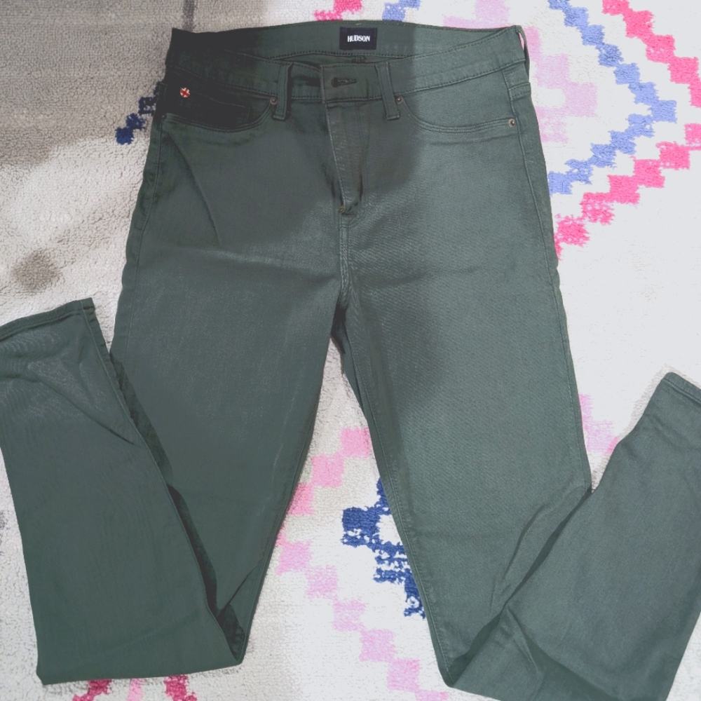 Hudson Jeans Natalie Super Skinny - Green - Women's Size 31
